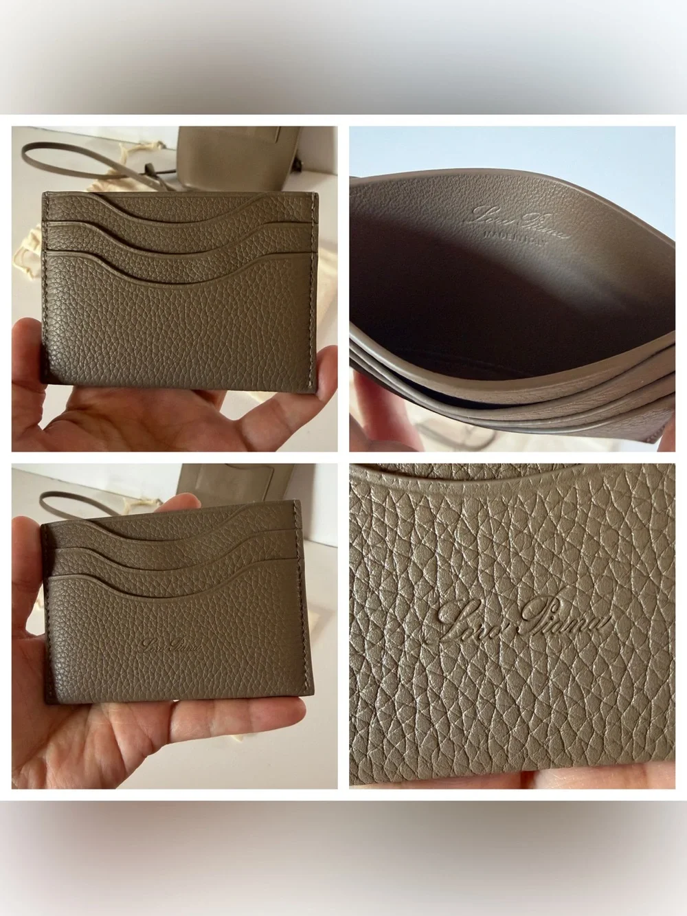 Loro Piana bale phone case w/ matching wallet